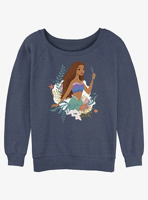 Disney The Little Mermaid Ariel Dinglehopper Girls Slouchy Sweatshirt