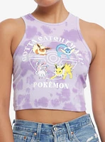 Pokemon Eeveelution Purple Wash Girls Crop Tank Top