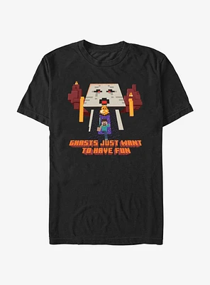 Minecraft Ghasts Just Want To Have Fun T-Shirt