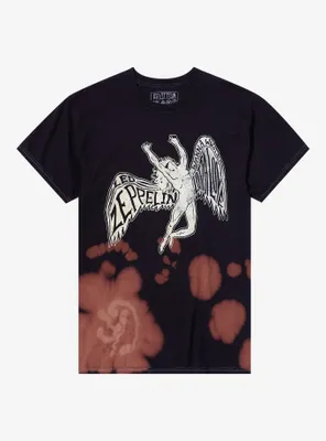 Led Zeppelin Icarus Splash-Dye Boyfriend Fit Girls T-Shirt