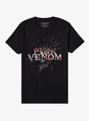 BLACKPINK Pink Venom Spiderweb Boyfriend Fit Girls T-Shirt