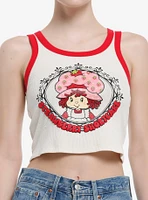 Strawberry Shortcake Vintage Frame Ribbed Girls Crop Tank Top