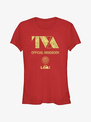 Marvel Loki TVA Official Handbook Girls T-Shirt
