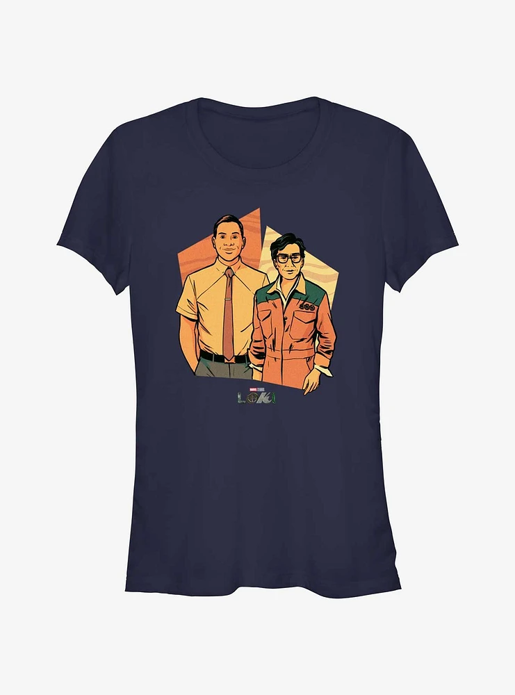 Marvel Loki Casey and TVA Archivist Girls T-Shirt