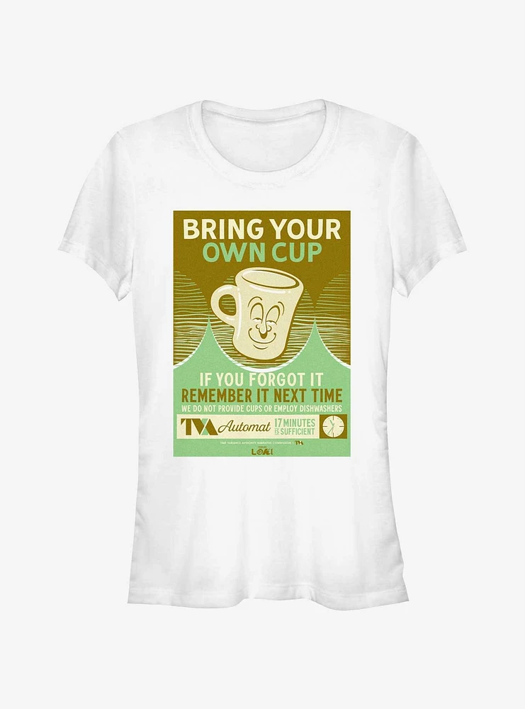 Marvel Loki Bring Your Own Cup Poster Girls T-Shirt