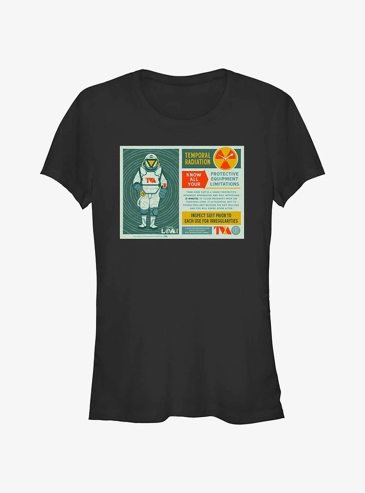 Marvel Loki Protective Equipment Infographic Girls T-Shirt