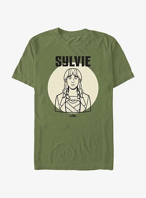 Marvel Loki Line Drawing Sylvie Portrait Extra Soft T-Shirt
