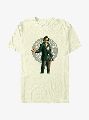 Marvel Loki Time Variant Authority Badge T-Shirt