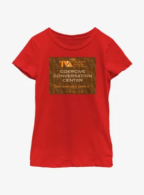 Marvel Loki Coercive Conversation Center Youth Girls T-Shirt