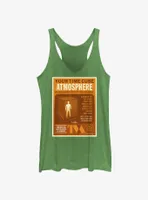 Marvel Loki Time Cube Atmosphere Infographic Poster Womens Tank Top