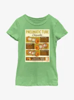 Marvel Loki Pneumatic Tube Infographic Poster Youth Girls T-Shirt