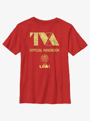 Marvel Loki TVA Official Handbook Youth T-Shirt