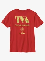Marvel Loki TVA Official Handbook Youth T-Shirt