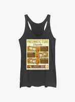 Marvel Loki Pneumatic Tube Infographic Poster Womens Tank Top