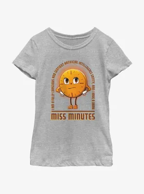 Marvel Loki Sentient AI Miss Minutes Youth Girls T-Shirt