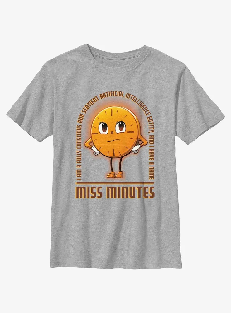 Marvel Loki Sentient AI Miss Minutes Youth T-Shirt