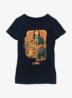 Marvel Loki TVA Group Badge Youth Girls T-Shirt