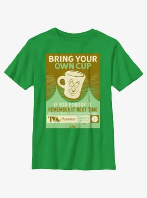 Marvel Loki Bring Your Own Cup Poster Youth T-Shirt