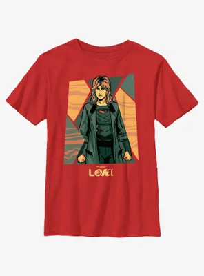 Marvel Loki Sylvie Hero Poster Youth T-Shirt