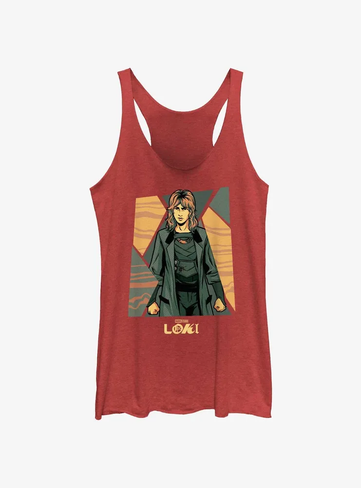 Marvel Loki Sylvie Hero Poster Womens Tank Top