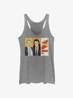 Marvel Loki Mobius and TVA Logo Womens Tank Top