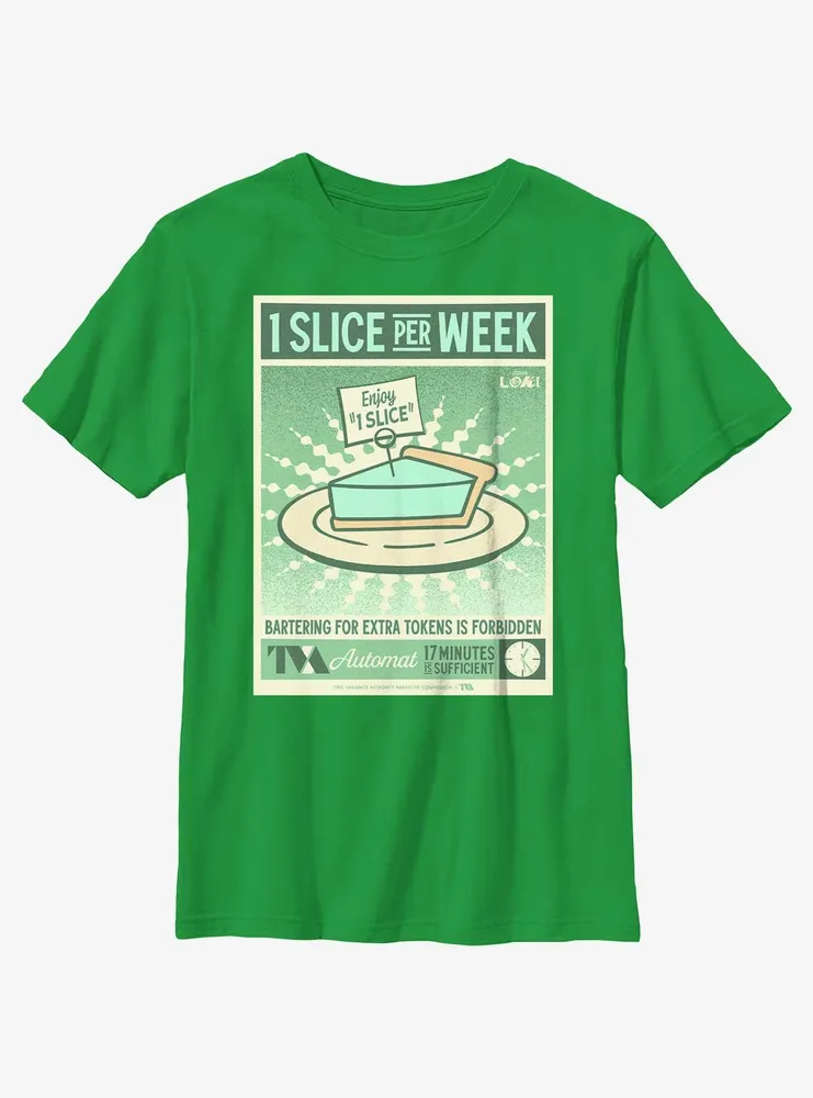 Marvel Loki 1 Slice Per Week Poster Youth T-Shirt