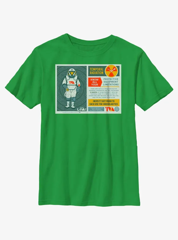 Marvel Loki Protective Equipment Infographic Youth T-Shirt