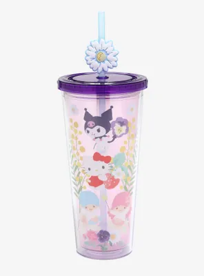 Hello Kitty And Friends Flower Fruit Acrylic Travel Cup