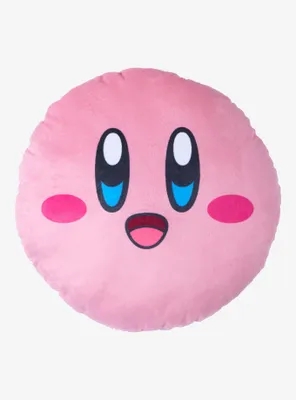 Kirby Face Round Pillow