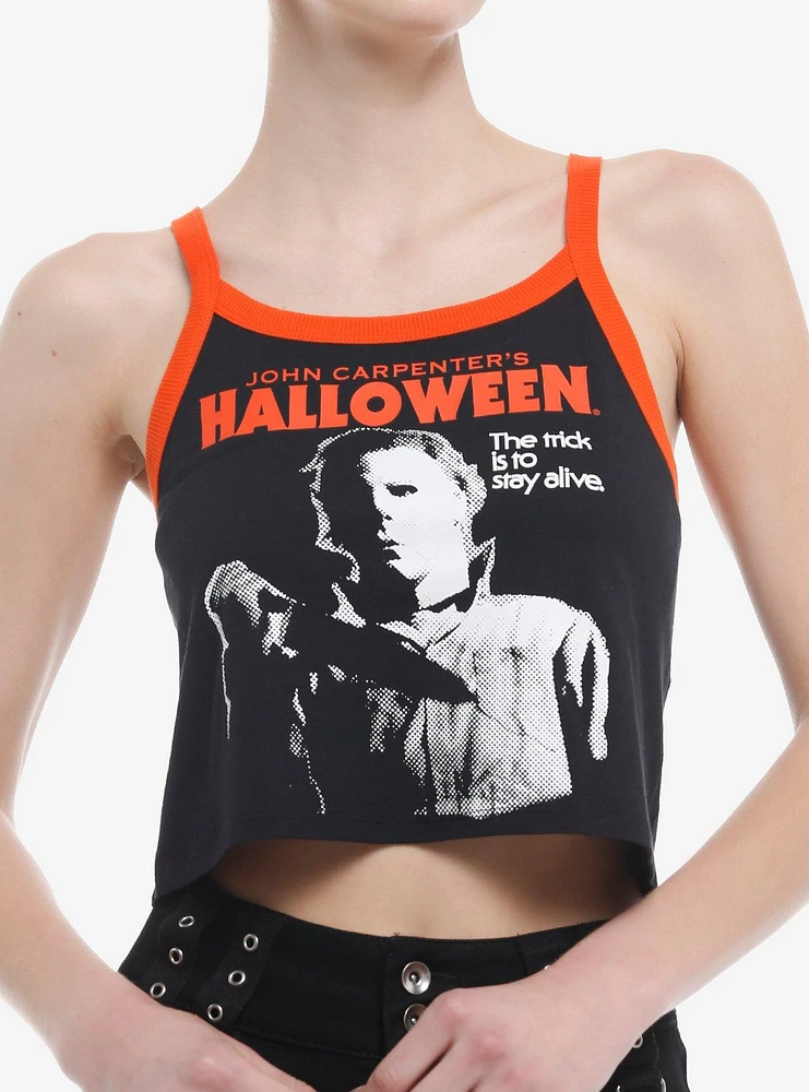 Halloween Michael Myers Girls Crop Cami