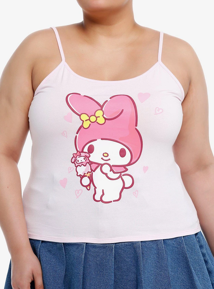 My Melody Hearts Ice Cream Girls Crop Cami Plus