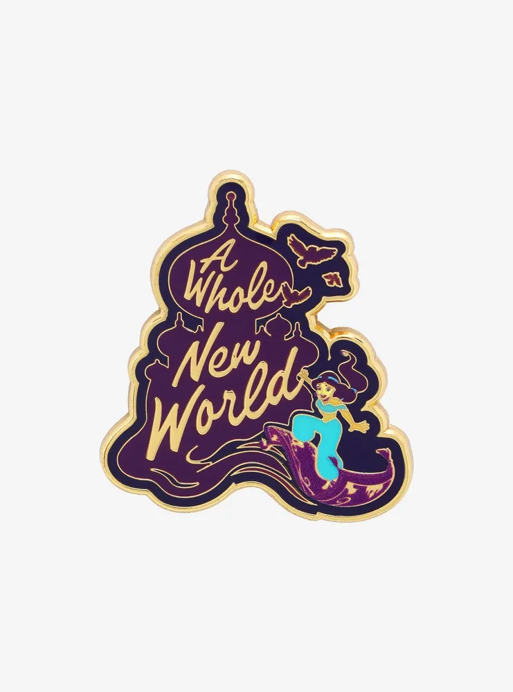 Loungefly Disney Aladdin Jasmine A Whole New World Enamel Pin - BoxLunch Exclusive