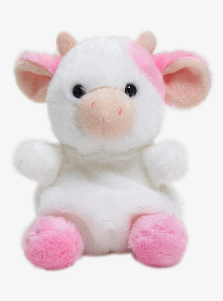 Palm Pals Strawberry Cow 5 Inch Plush