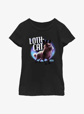 Star Wars Ahsoka Loth-Cat Youth Girls T-Shirt BoxLunch Web Exclusive