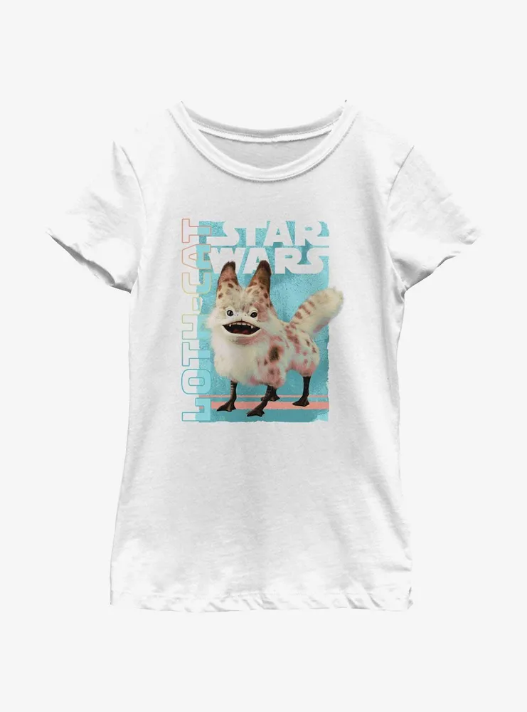 Star Wars Ahsoka Loth-Cat Portrait Youth Girls T-Shirt