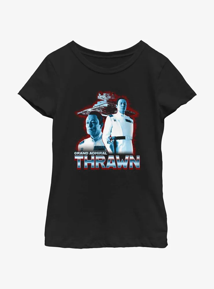 Star Wars Ahsoka Grand Admiral Thrawn Youth Girls T-Shirt BoxLunch Web Exclusive