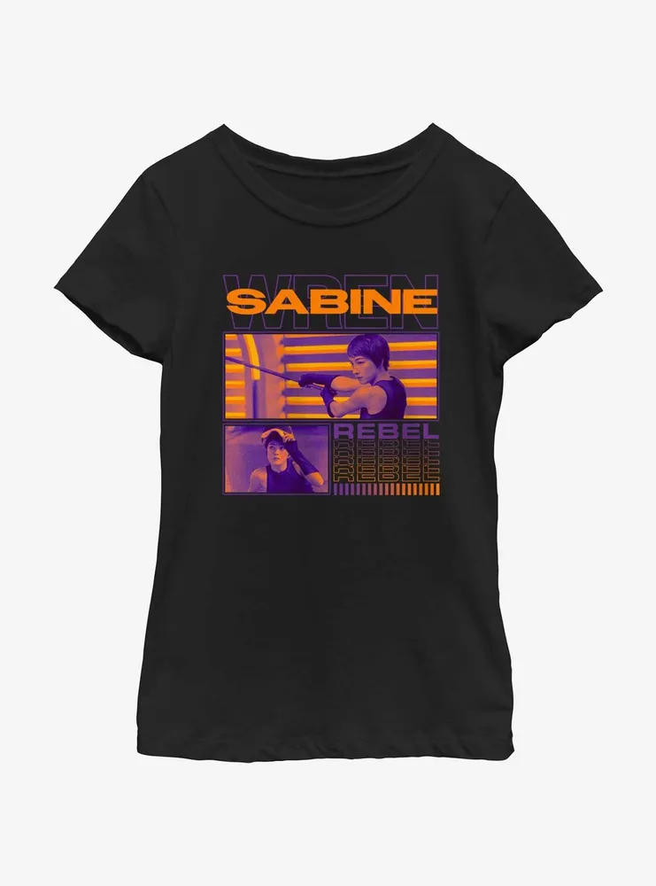 Star Wars Ahsoka Sabine Wren Rebel Youth Girls T-Shirt