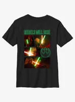 Star Wars Ahsoka Rebels Will Rise Showdown Youth T-Shirt