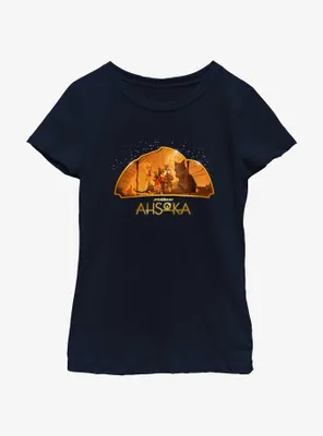 Star Wars Ahsoka Mural Youth Girls T-Shirt