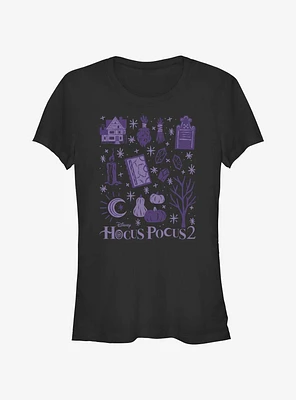 Disney Hocus Pocus 2 Witch Objects Girls T-Shirt