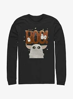 Star Wars The Mandalorian Boo Grogu Ghost Long-Sleeve T-Shirt