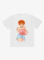 Ice Spice Airbrush Boyfriend Fit Girls T-Shirt