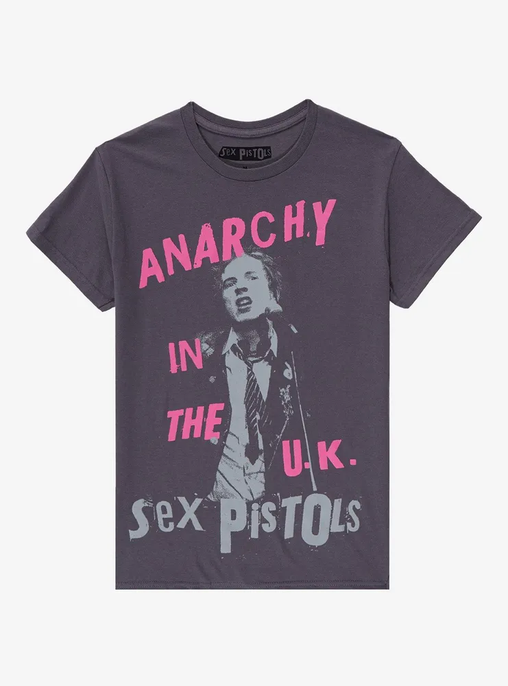 Sex Pistols Anarchy The UK Johnny Rotten Boyfriend Fit Girls T-Shirt