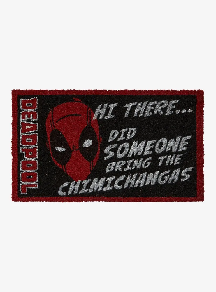 Hot Topic Marvel Deadpool Chimichangas Doormat