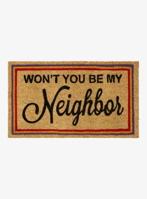 Mr. Rogers Neighborhood Be My Neighbor Doormat