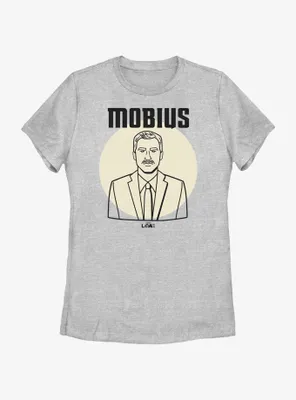 Marvel Loki Line Drawing Mobius Portrait Womens T-Shirt