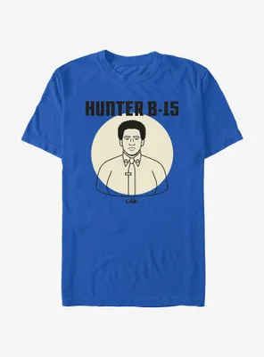 Marvel Loki Line Drawing Hunter B-15 Portrait T-Shirt