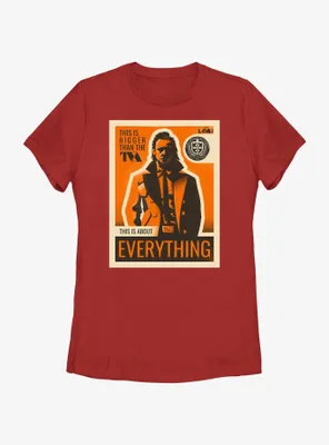 Marvel Loki This Is About Everything Poster Womens T-Shirt