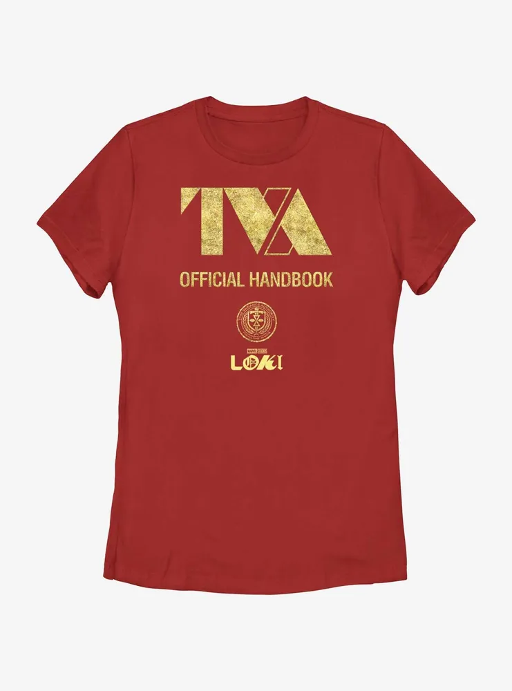 Marvel Loki TVA Official Handbook Womens T-Shirt