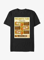 Marvel Loki Pneumatic Tube Infographic Poster T-Shirt
